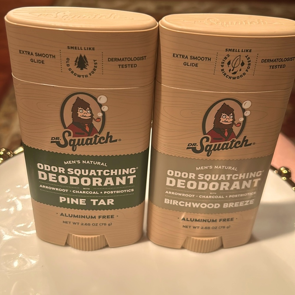 Dr. Squatch Deodorants.